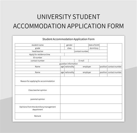How to apply for student accommodation .